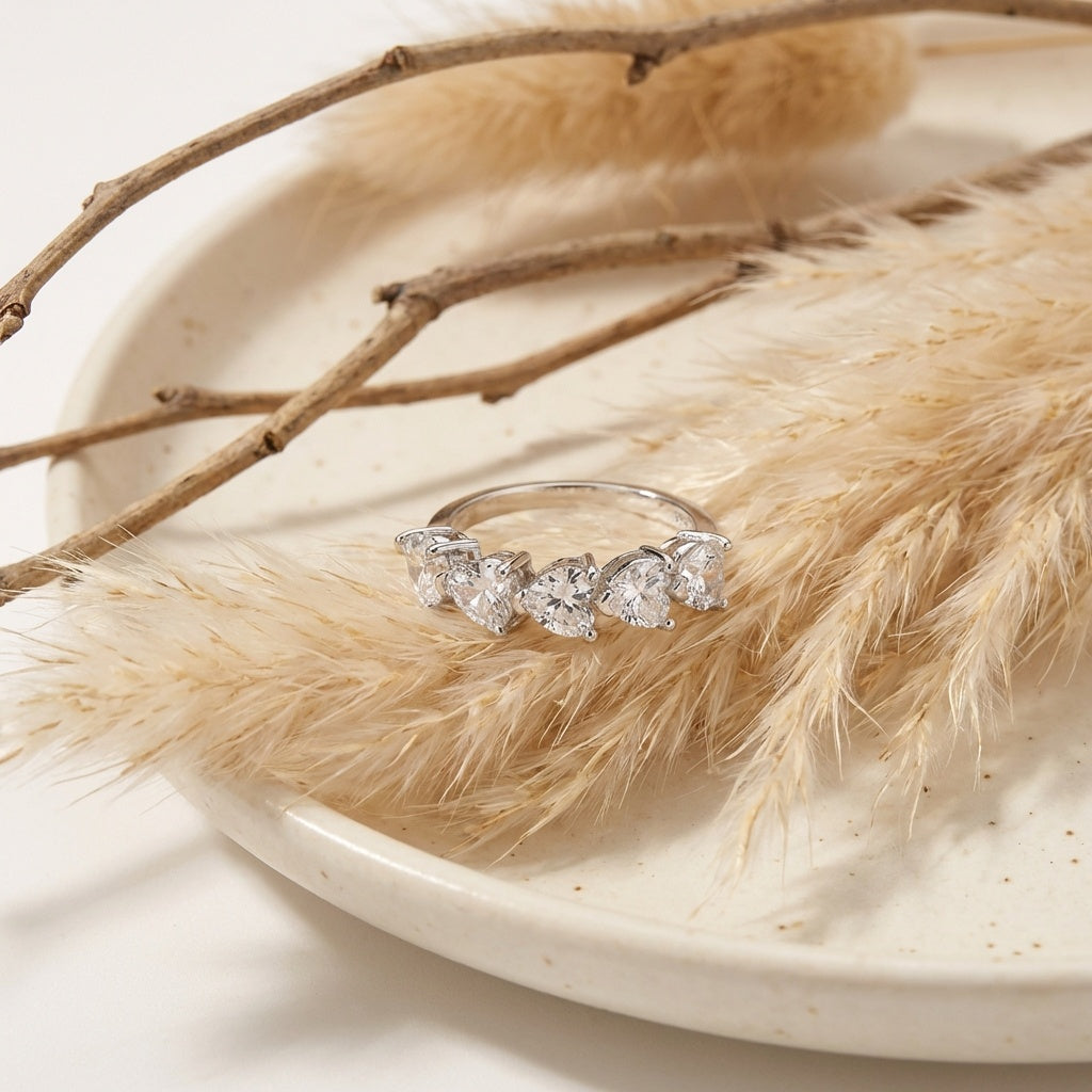 טבעת מיכל - טבעת כסף 925 משובצת זירקון