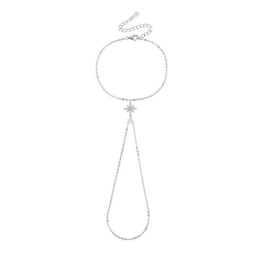 צמיד גאדי נעמי - צמיד טבעת מכסף 925 משובץ