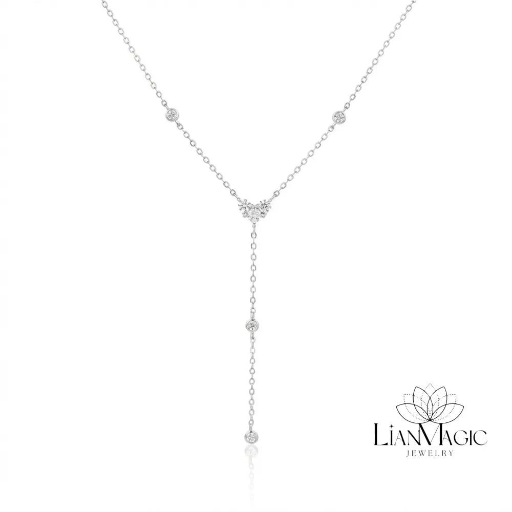 שרשרת אילי - שרשרת כסף 925 משובצת זרקונים